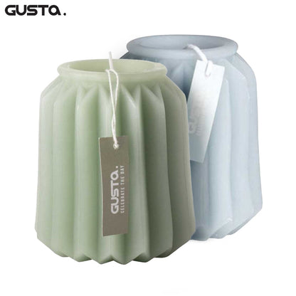 Figuurkaars – 10,5 cm – Grijsblauw of Lichtgroen