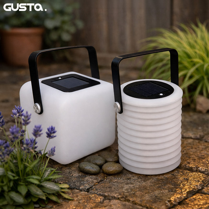 Solar Lantaarns – Wit – Kubus & Lampion