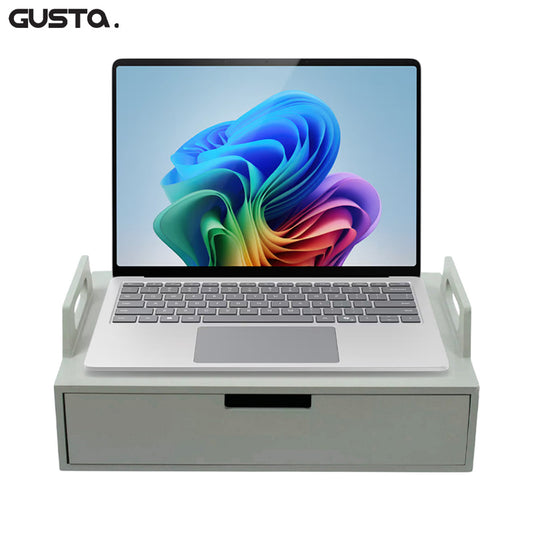 Laptoptafel – Hout – Grijs – 41 x 30 x 14,5 cm