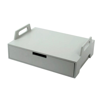 Laptoptafel – Hout – Grijs – 41 x 30 x 14,5 cm