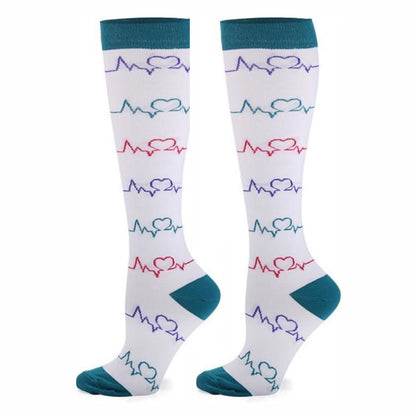 Happy Compressiesokken – Compressiekousen met Print voor Dames & Heren