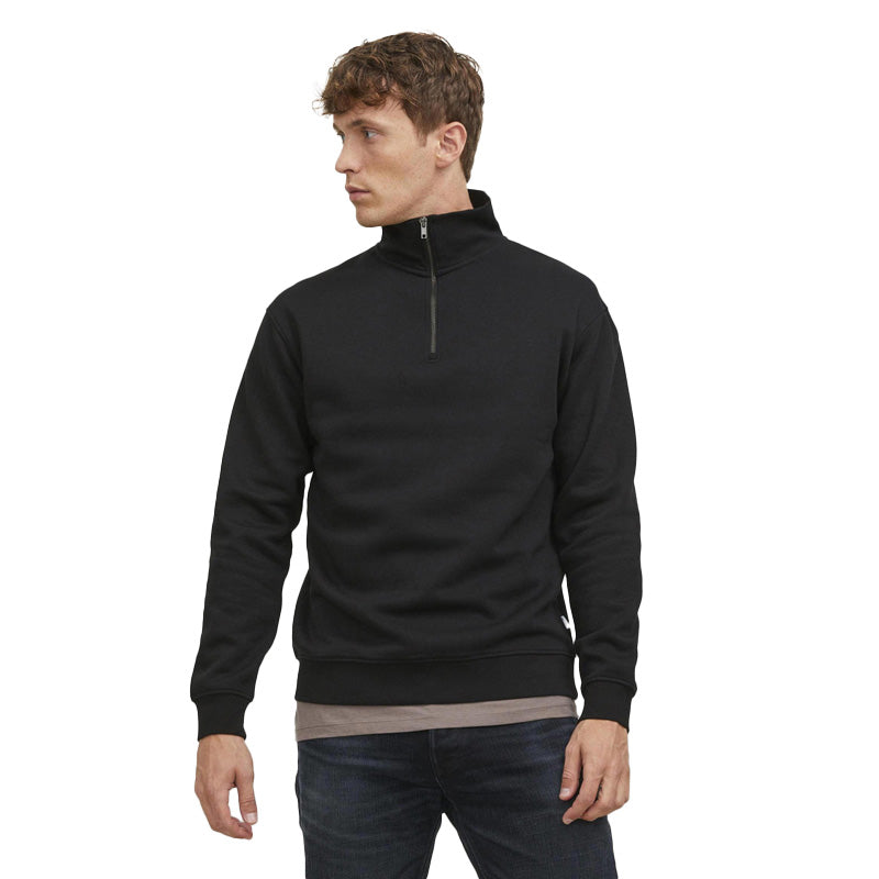 JACK & JONES Brody Sweat Half Zip – Heren Sweater met Rits – 3 Kleuren