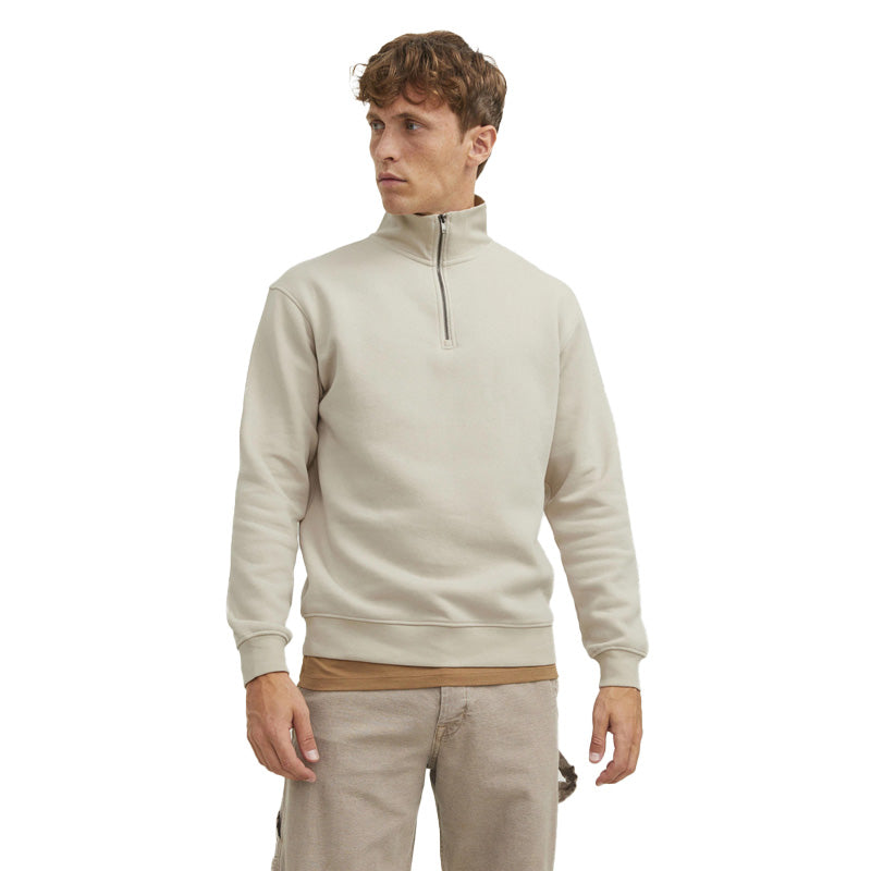 JACK & JONES Brody Sweat Half Zip – Heren Sweater met Rits – 3 Kleuren