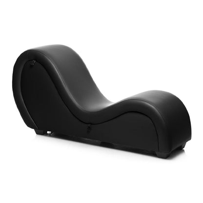 Kinky Seks Sofa met Boeien en Positie Kussens – Zwart BDSM Meubel