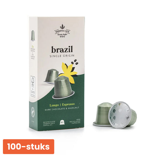 Barista Café Brazil – 100 koffiecups vol krachtige smaak