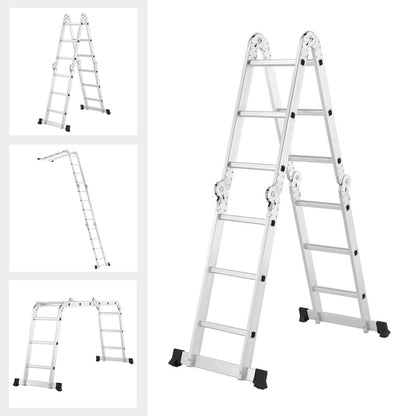 Vouwladder 3,4 Meter – Multifunctioneel & Veilig Werken op Hoogte