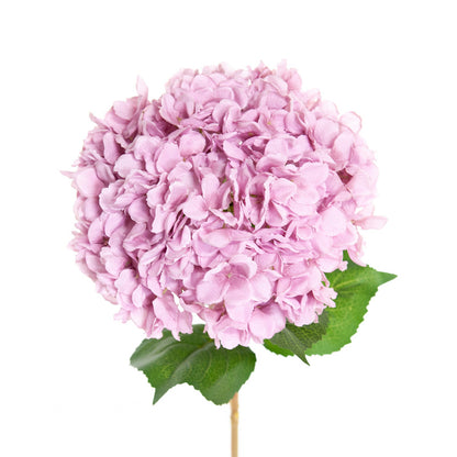 Kunst Hortensia XL - Paars - 93 cm - Luxe Kunstbloem