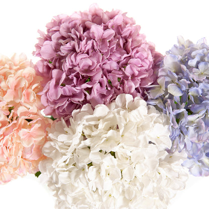 Kunst Hortensia XL - Wit - 93 cm - Luxe Kunstbloem