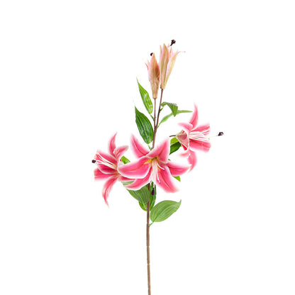 Kunst Lelie - Fuchsia/Roze - 85 cm - Realistische Siertak