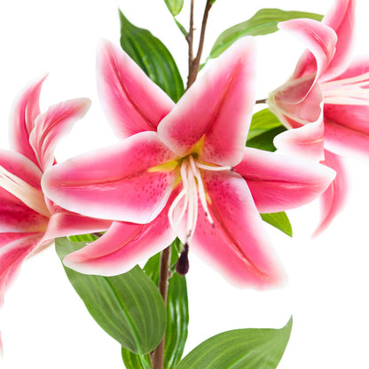 Kunst Lelie - Fuchsia/Roze - 85 cm - Realistische Siertak