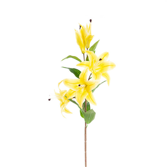 Kunst Lelie - Geel - 85 cm - Realistische Siertak