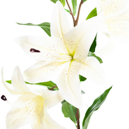 Kunstlelie 85 cm – Vanille