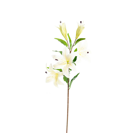 Kunstlelie 85 cm – Vanille Roze Wit