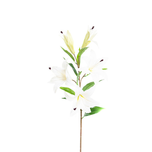 Kunstlelie 85 cm – Wit