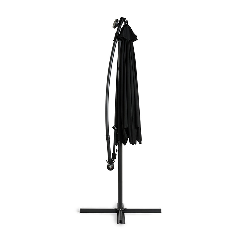 Hangende Parasol met LED Verlichting – Incl. Hoes – Antraciet