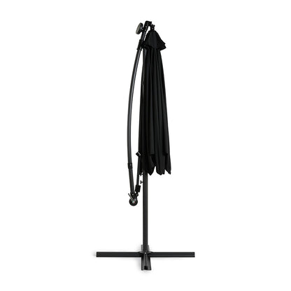 Hangende Parasol met LED Verlichting – Incl. Hoes – Antraciet