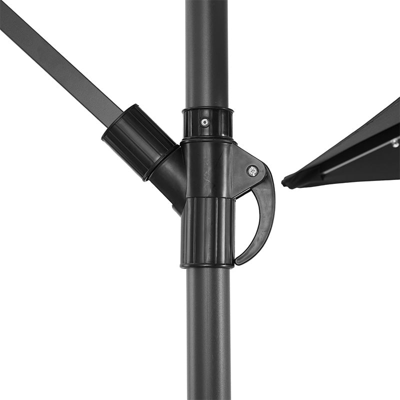 Hangende Parasol met LED Verlichting – Incl. Hoes – Antraciet