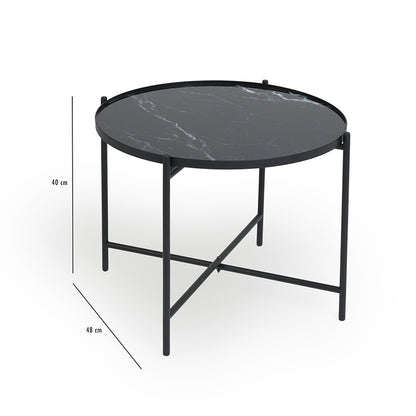 Marmerlook Tafel Xavier – 38 cm & 48 cm