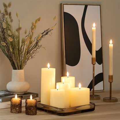 Set van 9 LED Kaarsen – Sfeervolle Verlichting zonder Gedoe