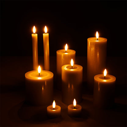 Set van 9 LED Kaarsen – Sfeervolle Verlichting zonder Gedoe