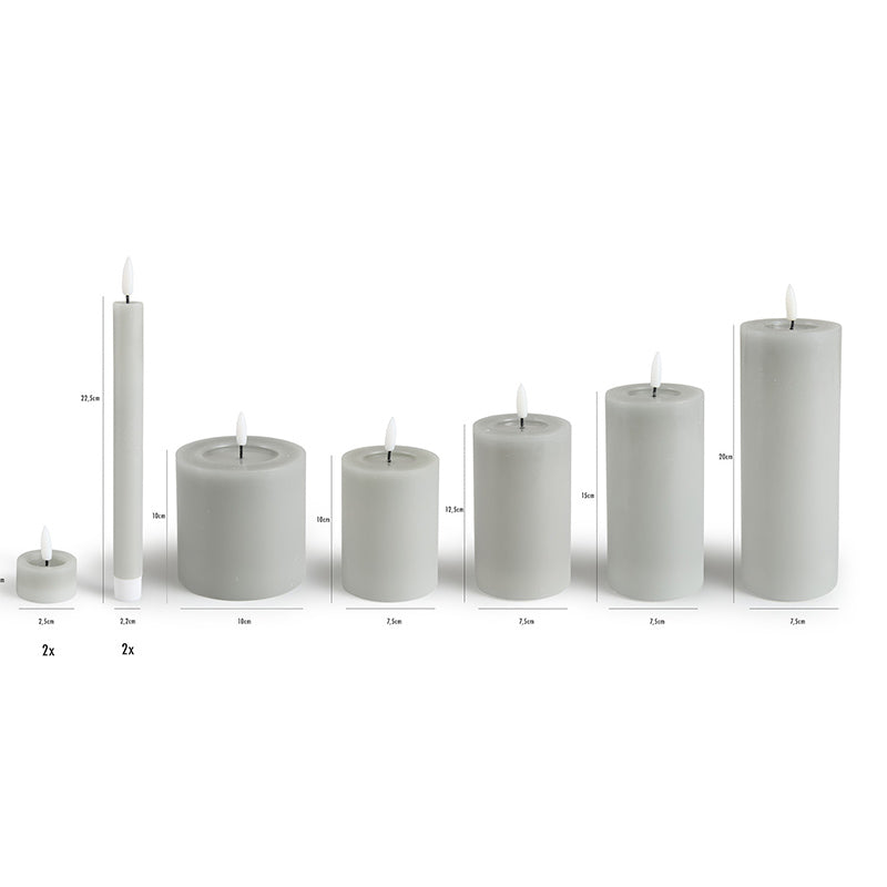 Set van 9 LED Kaarsen – Sfeervolle Verlichting zonder Gedoe