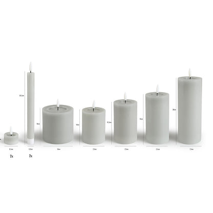 Set van 9 LED Kaarsen – Sfeervolle Verlichting zonder Gedoe