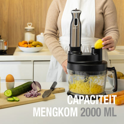 MPM Complete Keukenmachine Accessoires – Zwart