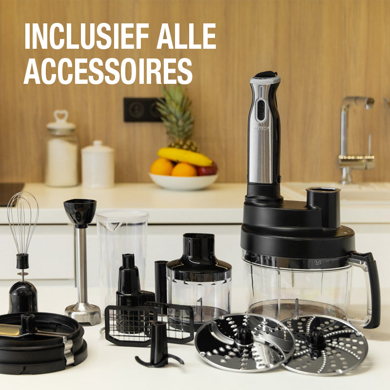 MPM Complete Keukenmachine Accessoires – Zwart