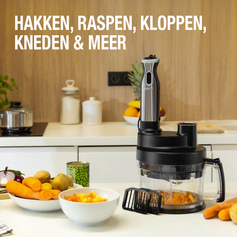 MPM Complete Keukenmachine Accessoires – Zwart