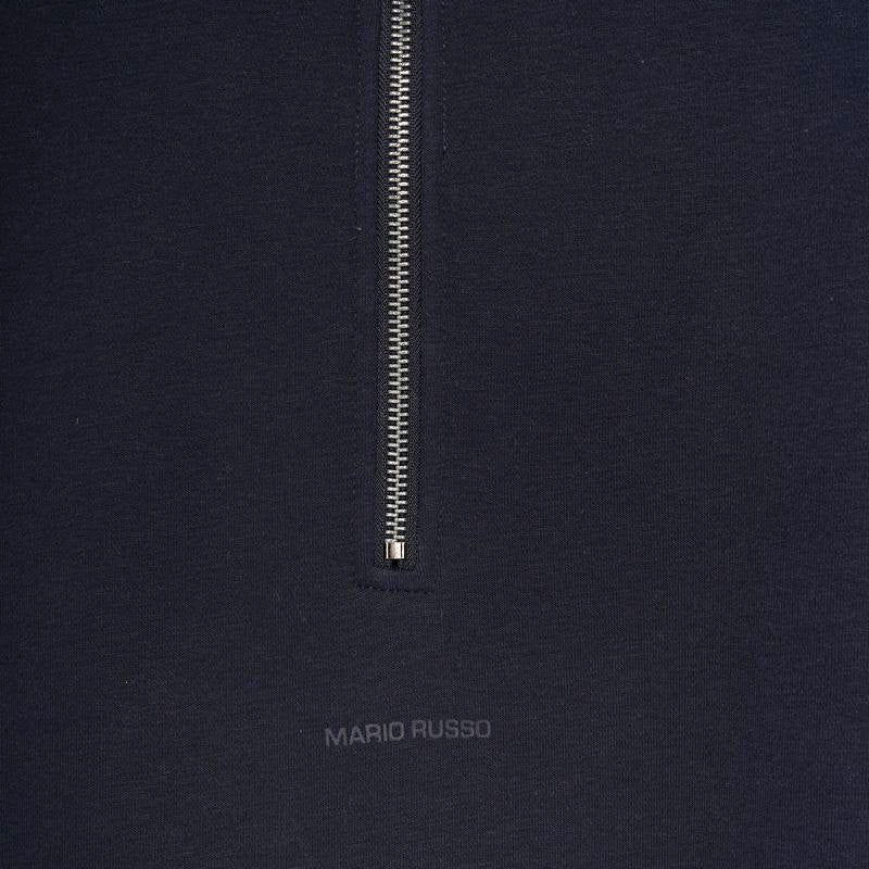 Half Zip Sweater in Navy, Duck Green & Fungi