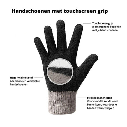 Unisex TouchGrip Winterhandschoenen – Comfort en Technologie voor de Koude Maanden