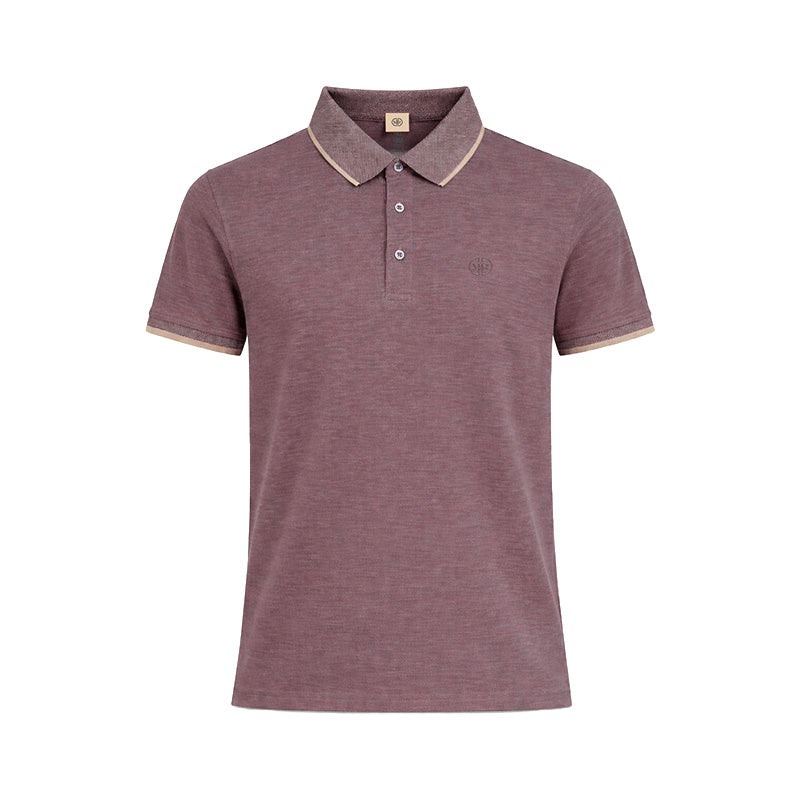 Mario Russo Polo Alessio Button-Up – Heren Polo van 100% Katoen met Tijdloze Stijl
