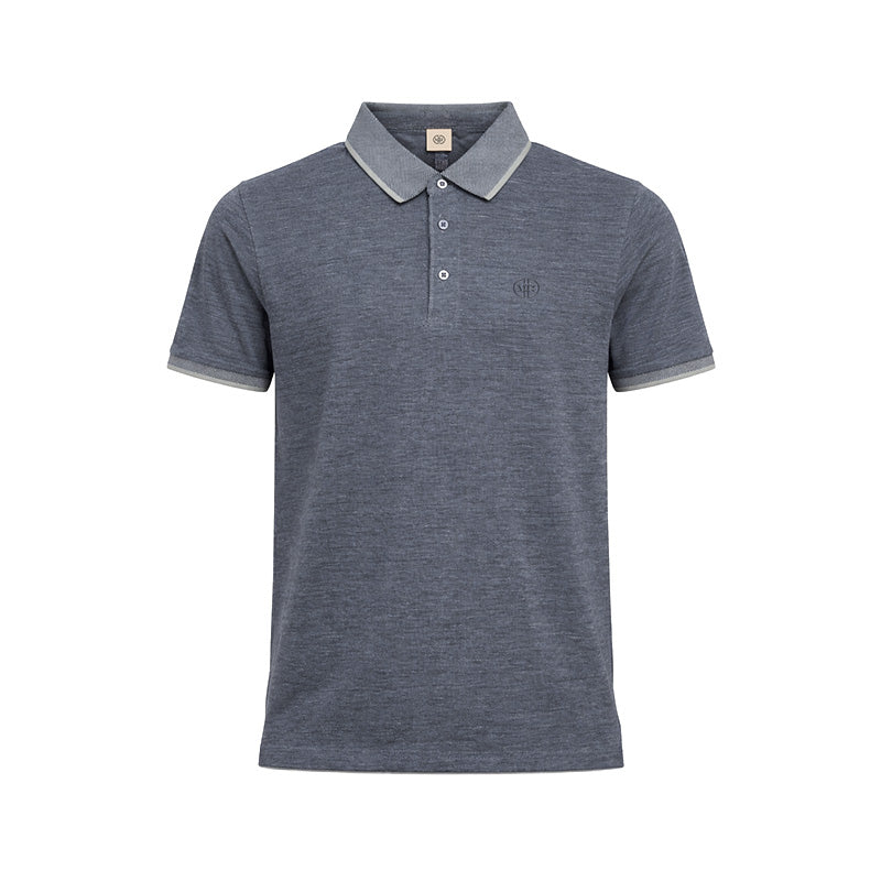 Mario Russo Polo Alessio Button-Up – Heren Polo van 100% Katoen met Tijdloze Stijl