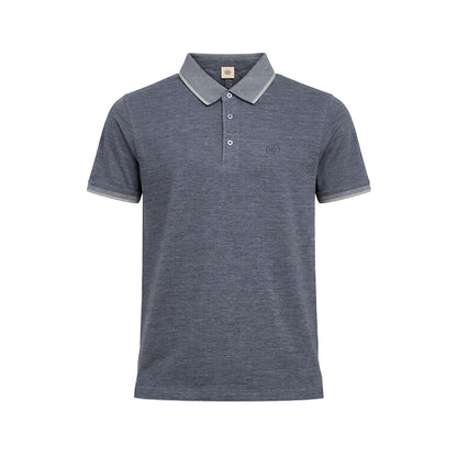 Mario Russo Polo Alessio Button-Up – Heren Polo van 100% Katoen met Tijdloze Stijl
