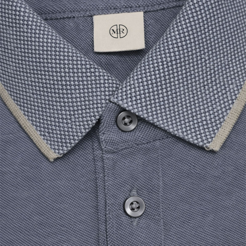 Mario Russo Polo Alessio Button-Up – Heren Polo van 100% Katoen met Tijdloze Stijl