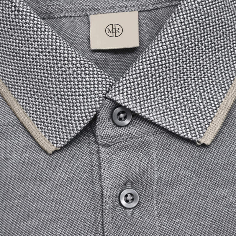 Mario Russo Polo Alessio Button-Up – Heren Polo van 100% Katoen met Tijdloze Stijl