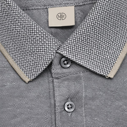 Mario Russo Polo Alessio Button-Up – Heren Polo van 100% Katoen met Tijdloze Stijl
