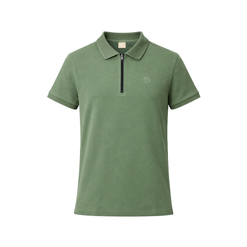 Mario Russo Polo Lorenzo Zipped – Heren Polo met Rits in Stijlvolle Kleuren
