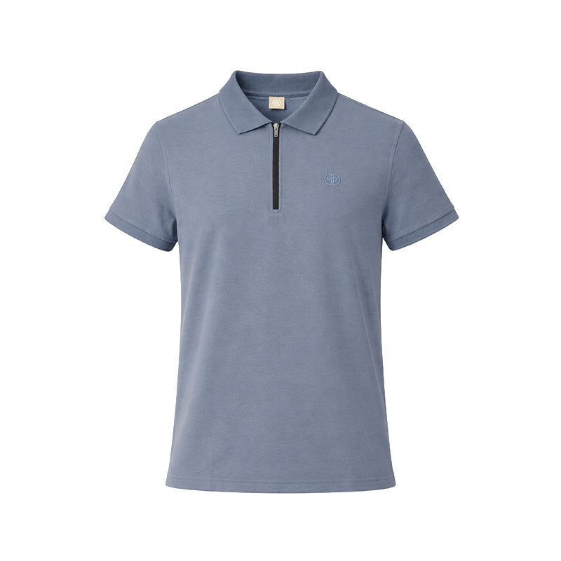 Mario Russo Polo Lorenzo Zipped – Heren Polo met Rits in Stijlvolle Kleuren