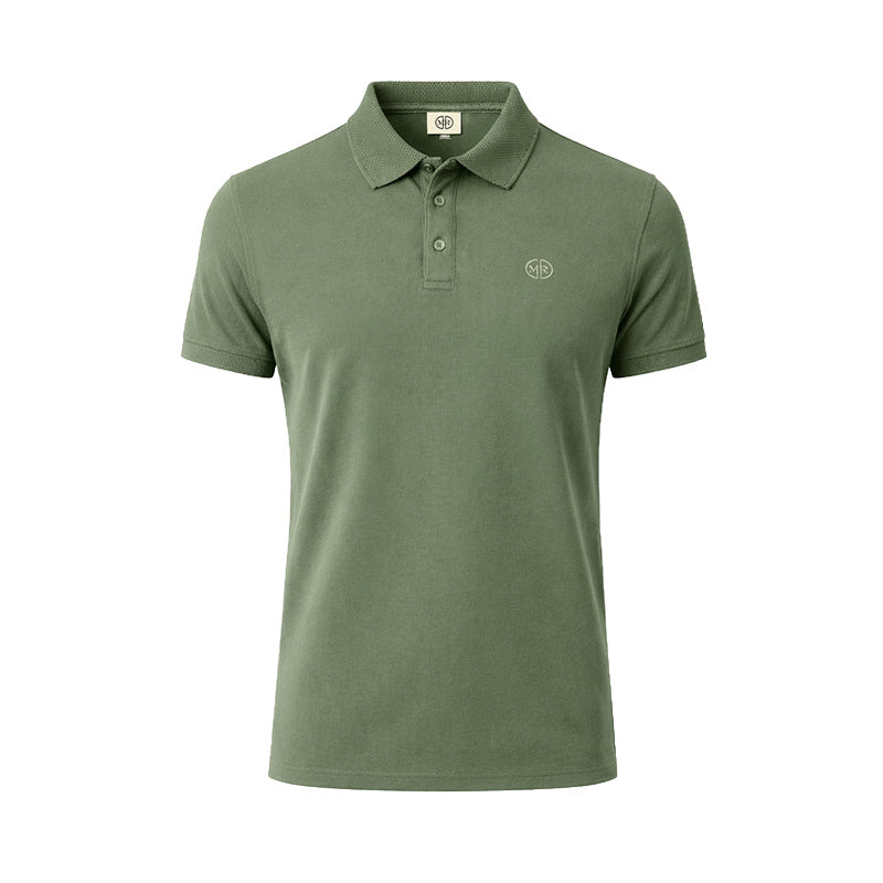Mario Russo Polo Vittorio Button-Up – Heren Polo van 100% Katoen met Stijlvolle Knoopsluiting