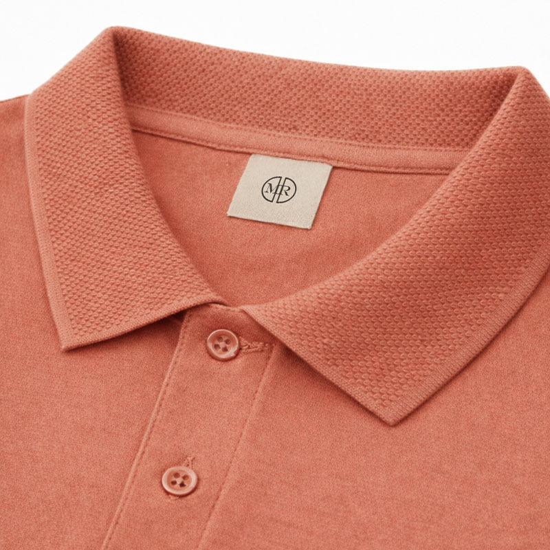 Mario Russo Polo Vittorio Button-Up – Heren Polo van 100% Katoen met Stijlvolle Knoopsluiting