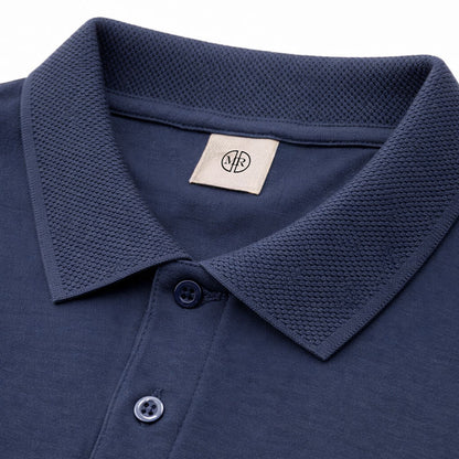 Mario Russo Polo Vittorio Button-Up – Heren Polo van 100% Katoen met Stijlvolle Knoopsluiting