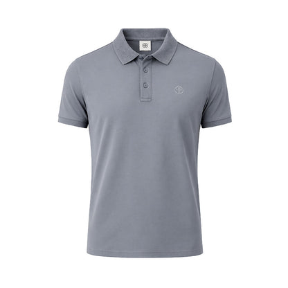 Mario Russo Polo Vittorio Button-Up – Heren Polo van 100% Katoen met Stijlvolle Knoopsluiting