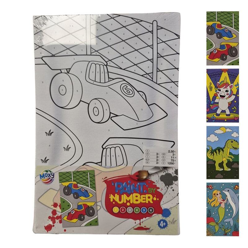 Moxy Schilderen op Nummer Canvas Set – Paint by Numbers DIY Schilder Set