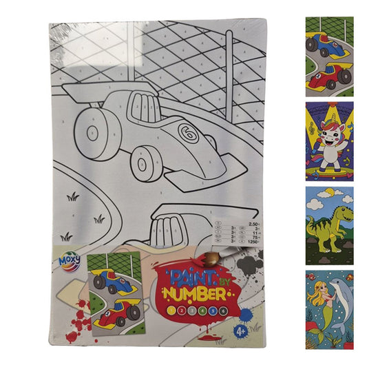 Moxy Schilderen op Nummer Canvas Set – Paint by Numbers DIY Schilder Set