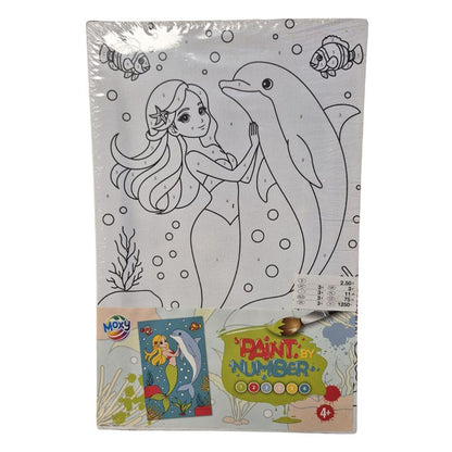 Moxy Schilderen op Nummer Canvas Set – Paint by Numbers DIY Schilder Set