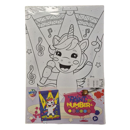 Moxy Schilderen op Nummer Canvas Set – Paint by Numbers DIY Schilder Set