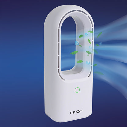 NEXXT Bladeless Ventilator met LED Licht – Stille Tafelventilator zonder Bladen