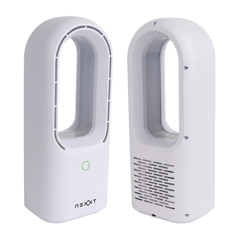 NEXXT Bladeless Ventilator met LED Licht – Stille Tafelventilator zonder Bladen