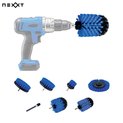 Nexxt 7-delige Borstelset voor Boormachine – Krachtig Schoonmaken zonder Schrobben